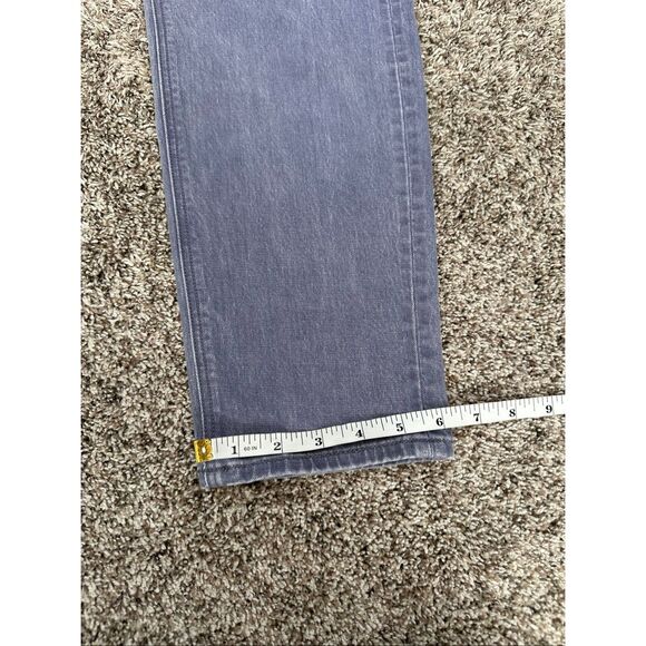 American Eagle Stretch Mom Jean Gray Purple Wash Denim High Waisted Size 4 Short - Picture 6 of 13